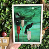 'Nightwatchers' (detail) by Kathryn Furniss Box Framed Card