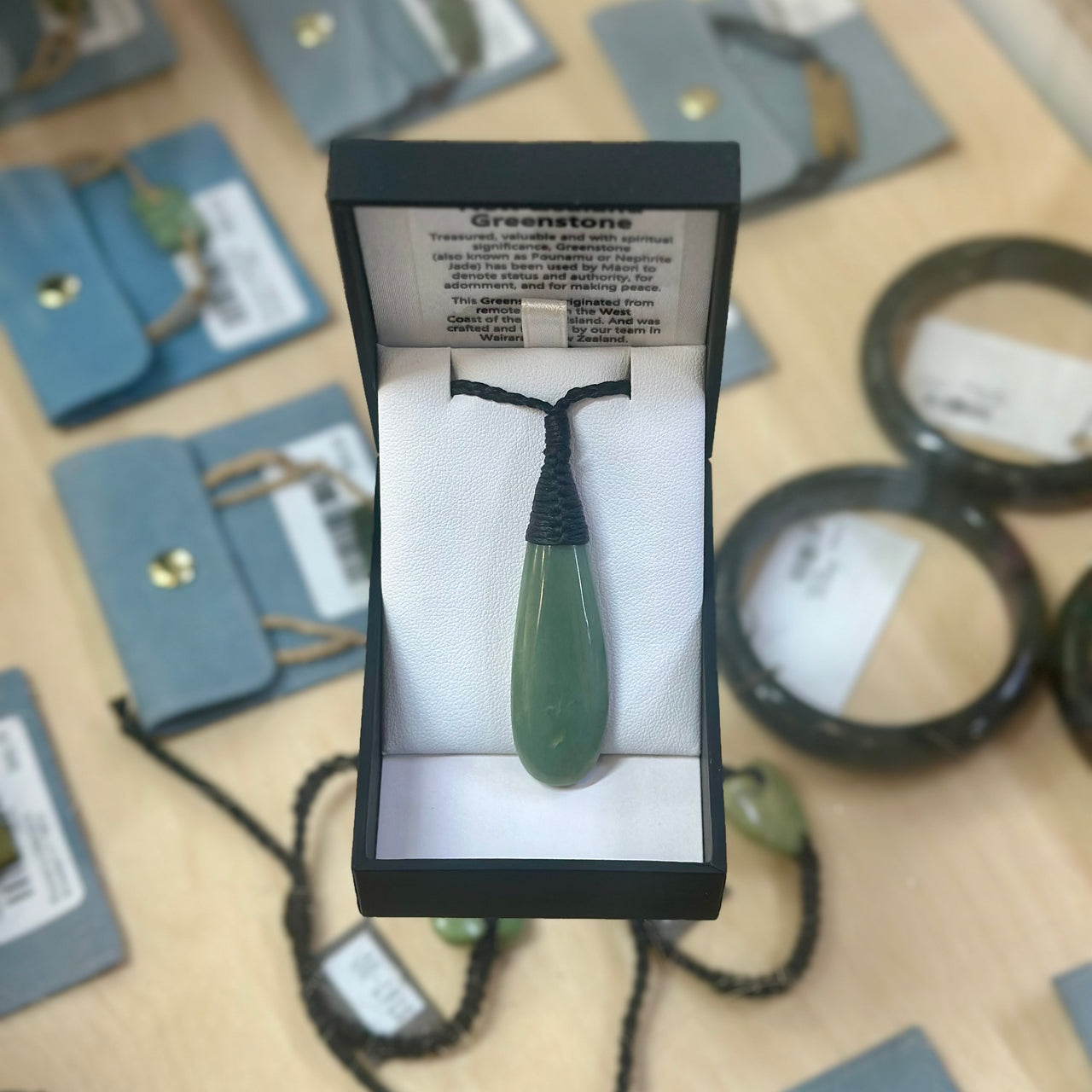 Greenstone Drop Pendant