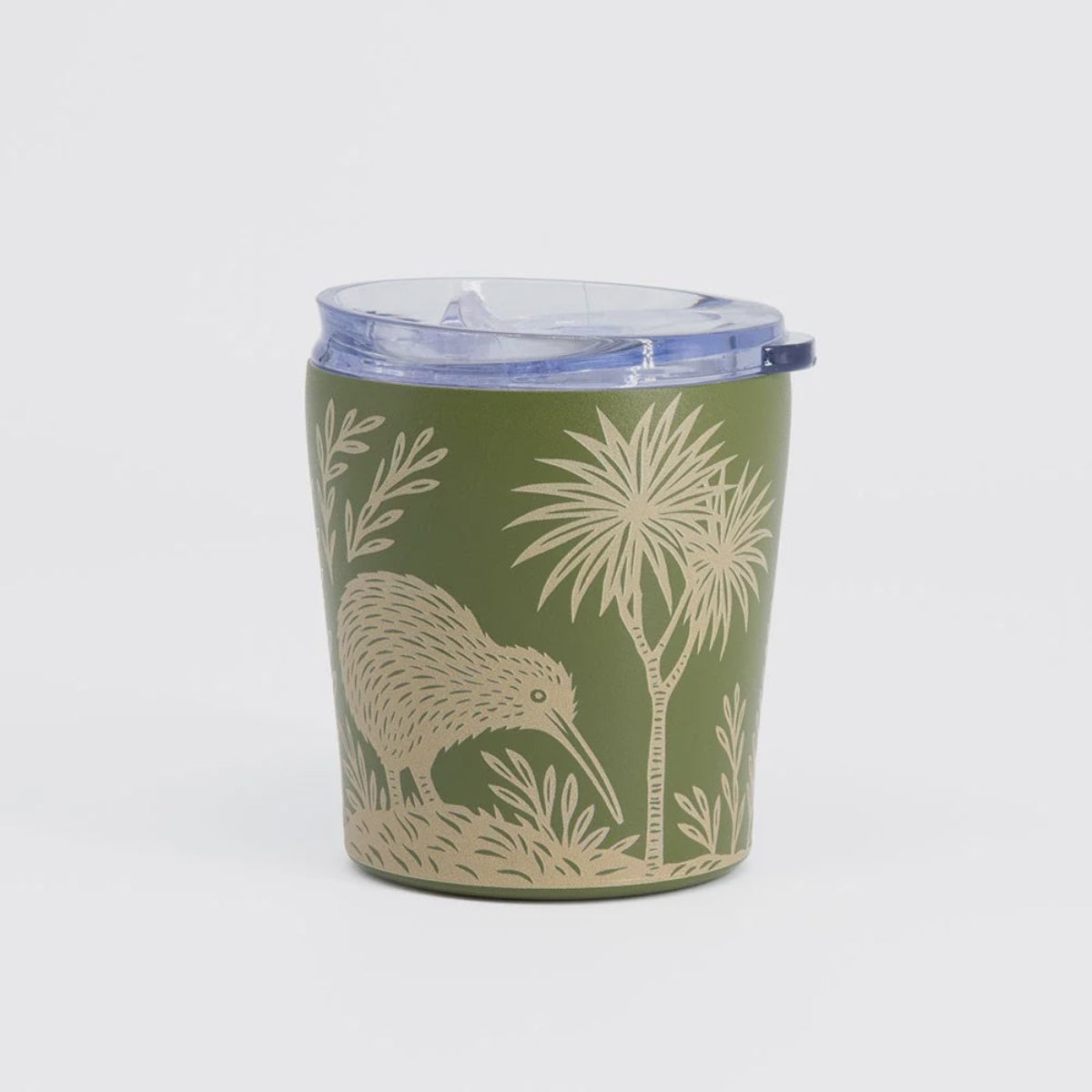 Woodcut Kiwi Coffee Cup 240ml