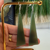 Triangular Pounamu Drop Earrings