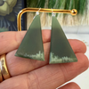 Unique Pounamu Triangular Earrings