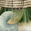 Niho Double Koru Pounamu Pendant