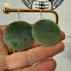Round Pounamu Earrings