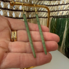 Pounamu Slim Point Earrings