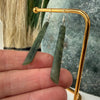 Angled Rākau Pounamu Earrings