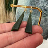 Pounamu Tapered Angled Drop Earrings