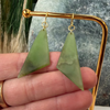 Tapered Triangle Pounamu Earrings