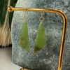 Tapered Triangle Pounamu Earrings