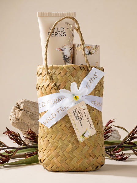 Woven Basket Lanolin Hand Care