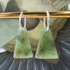 Pounamu Toki Sleeper Earrings