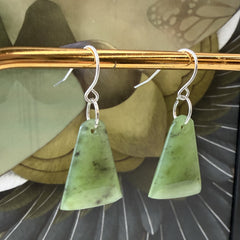 Pounamu Toki Hook Earrings