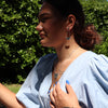 Niho Breastplate Silver Earrings