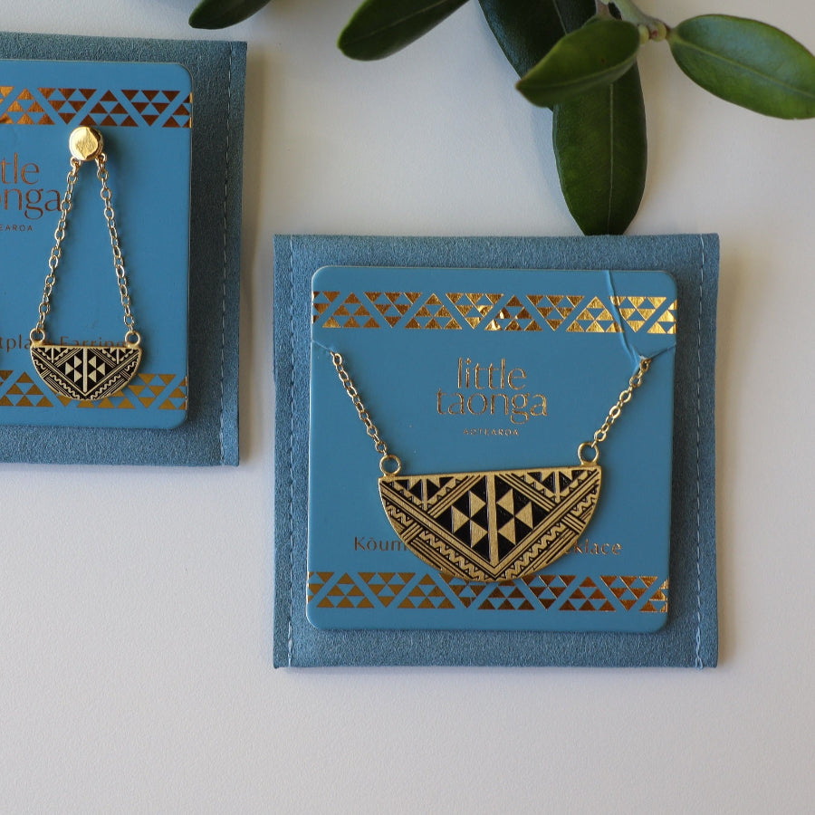 Niho Breastplate Gold Necklace