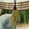 Pounamu Hook Pendant with Koru